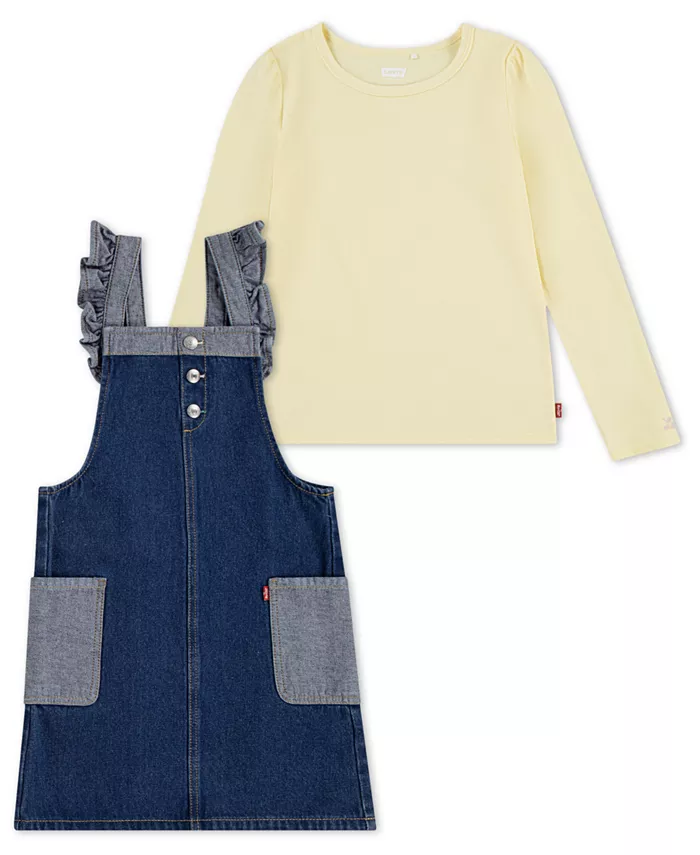 

Комплект из двух предметов: боди и юбка с оборками для малышей и маленьких девочек Levi's