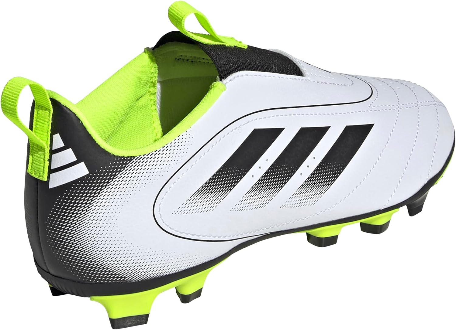 Детские кроссовки Adidas Goletto Ix без шнурков для твердого/разноразмерного грунта, белый/черный — фото 3