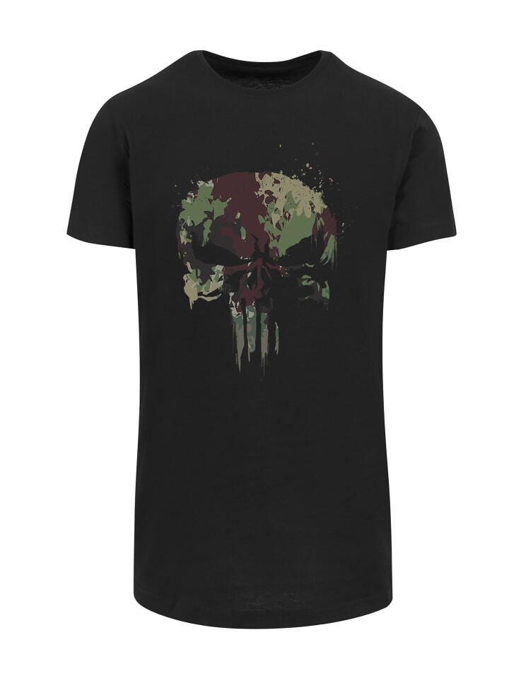 

Футболка F4NT4STIC Marvel Punisher TV Camo Skull, черный