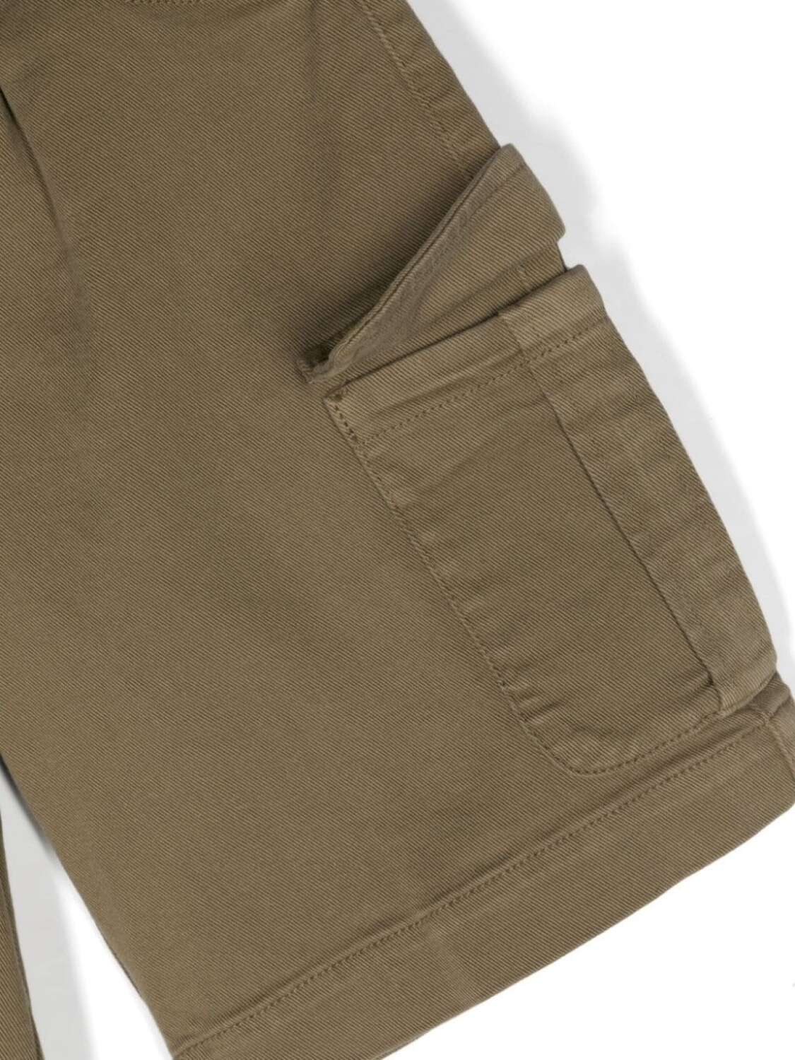 Etro твиловые шорты с вышивкой Pegaso, зеленый — фото 3