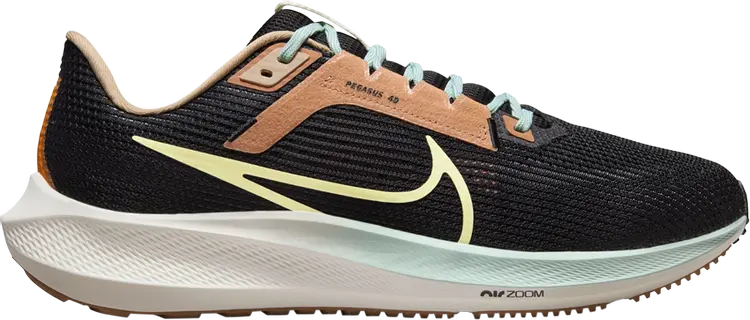 

Кроссовки Air Zoom Pegasus 40 'Black Citron Jade', черный