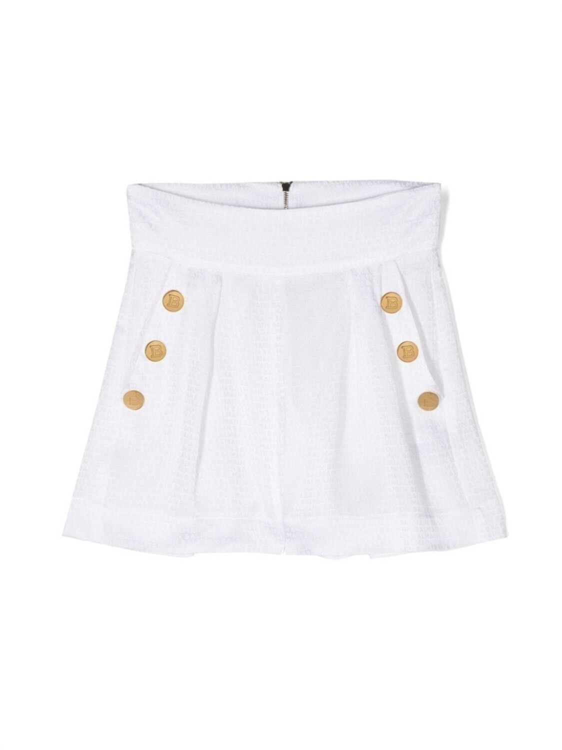 

Balmain Kids шорты с логотипом и декоративными пуговицами, белый