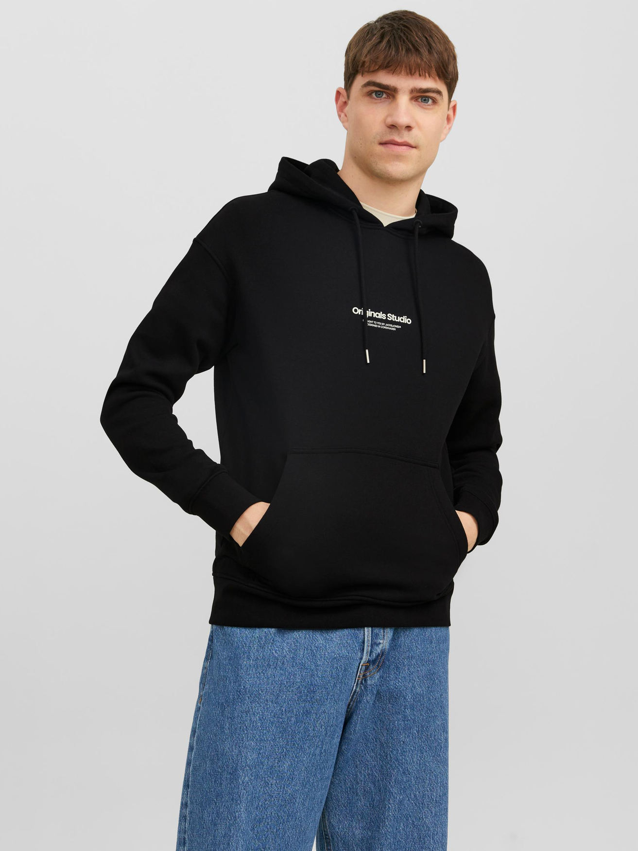 

Толстовка Jack & Jones Kapuzenpullover Relaxed Fit, черный