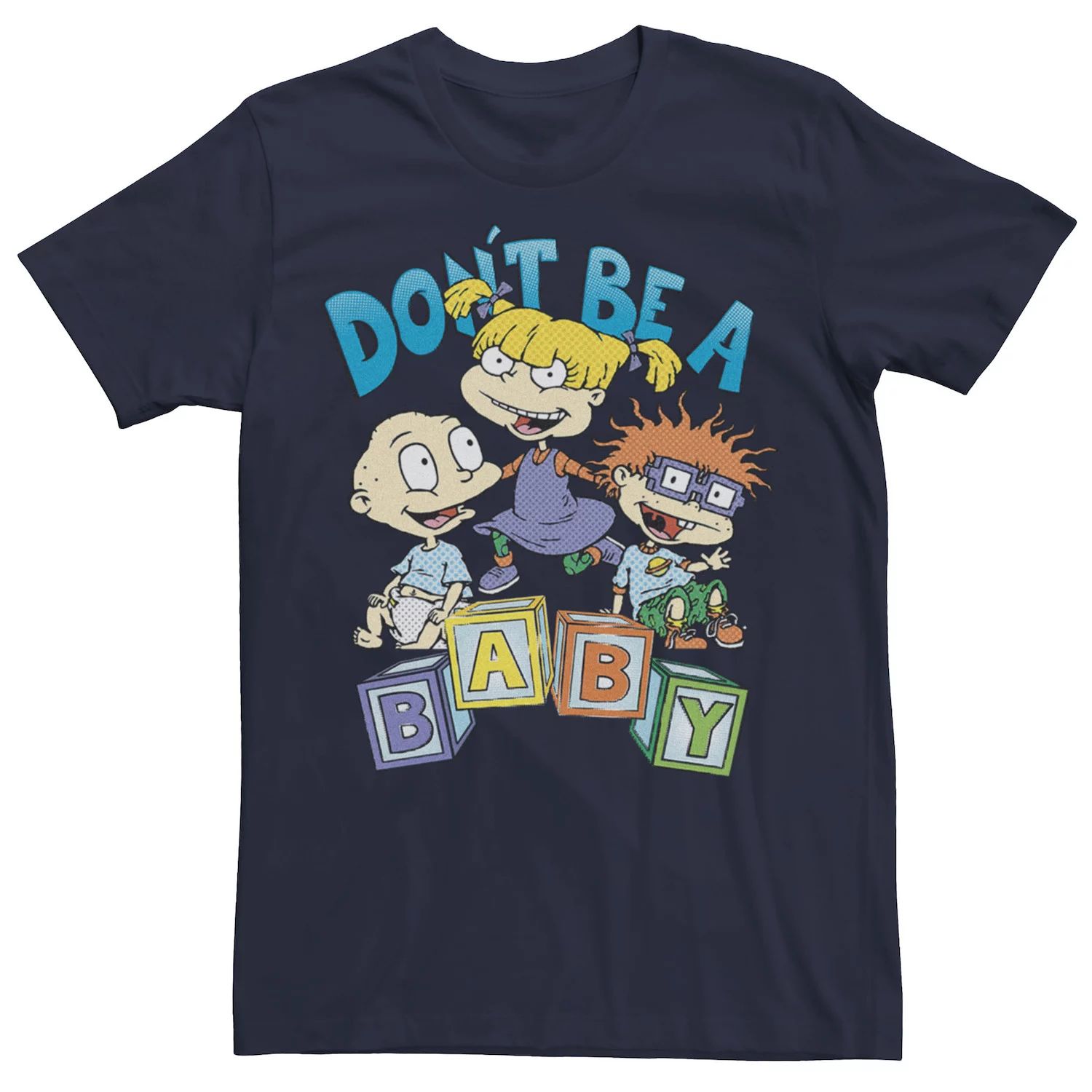 

Мужская футболка RugRats Chuckie Tommy and Angelica Don't Be A Baby Licensed Character