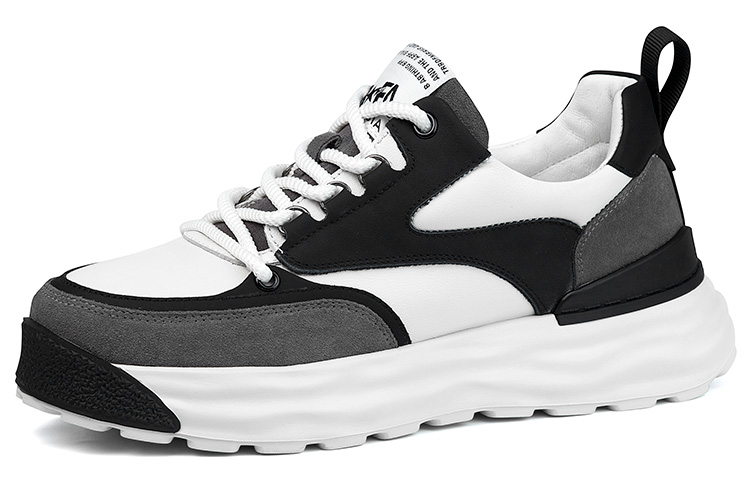 

SULEGAO Мужские повседневные туфли на низком ходу с амортизацией - кожаный верх [черные] с увеличением роста на 7 см, цвет Leather Upper[Black]Height Increasing 7cm