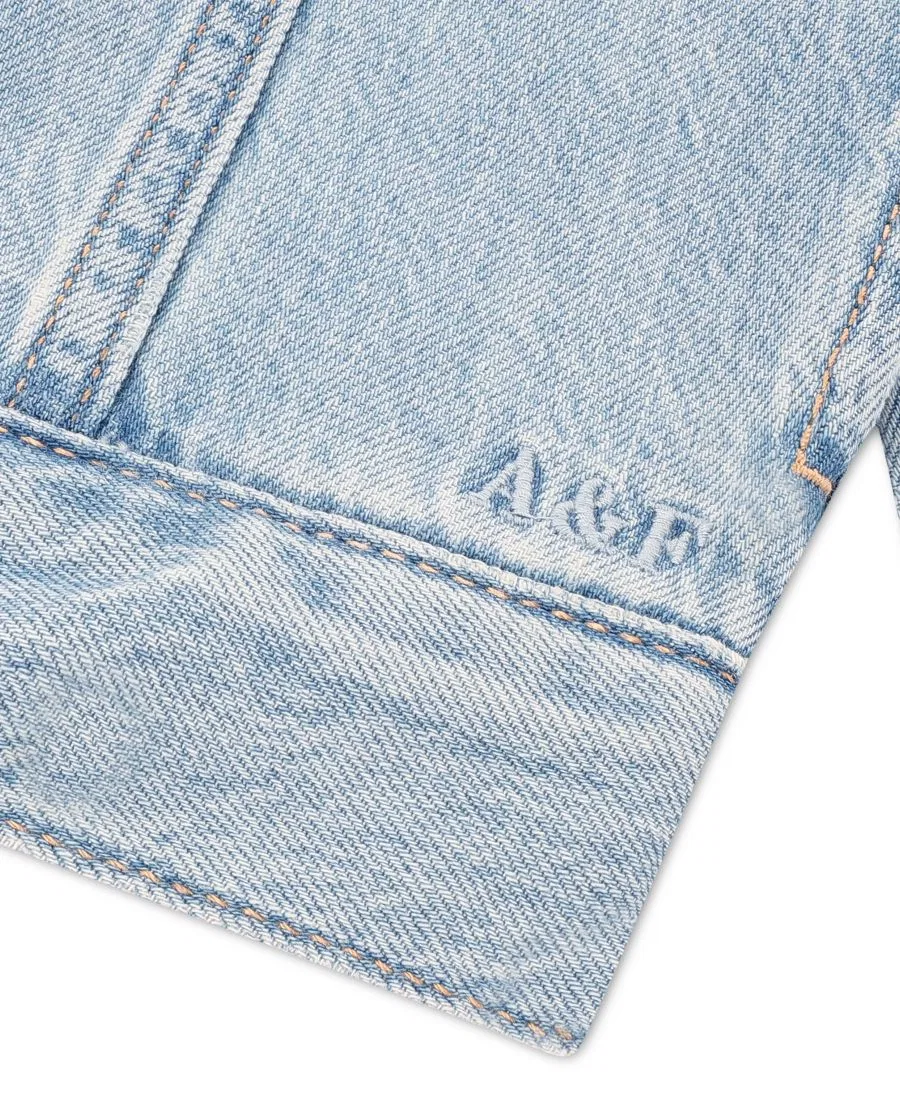Детская куртка Добби большого размера для девочек Abercrombie Kids, синий — фото 3