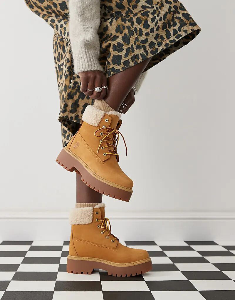 Ботинки Stone Street высотой 6 дюймов с подкладкой из пшеничного нубука Timberland