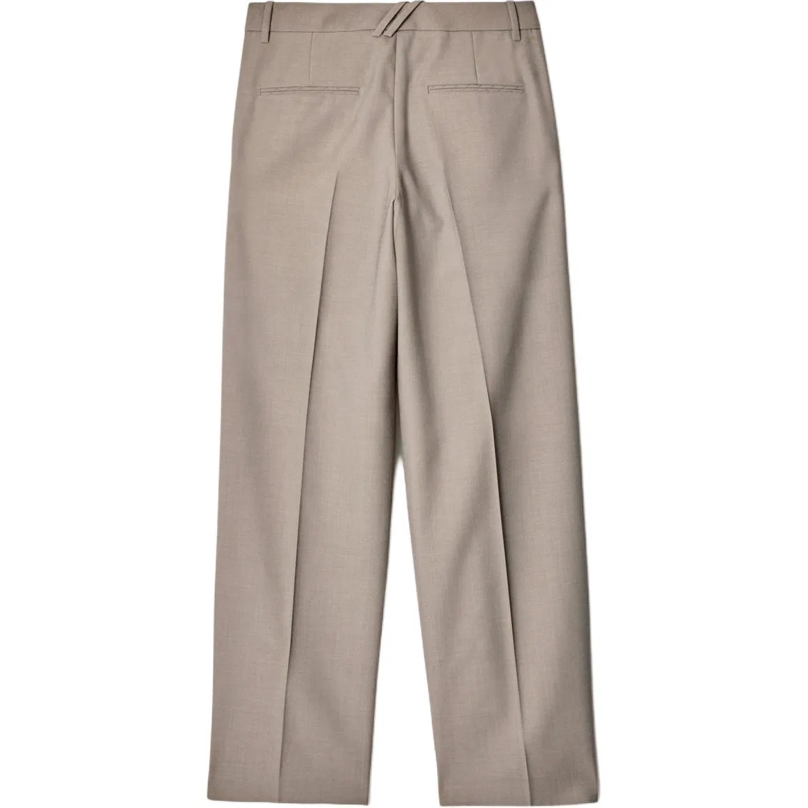 Брюки Burberry wide-leg из шерсти, Khaki — фото 3