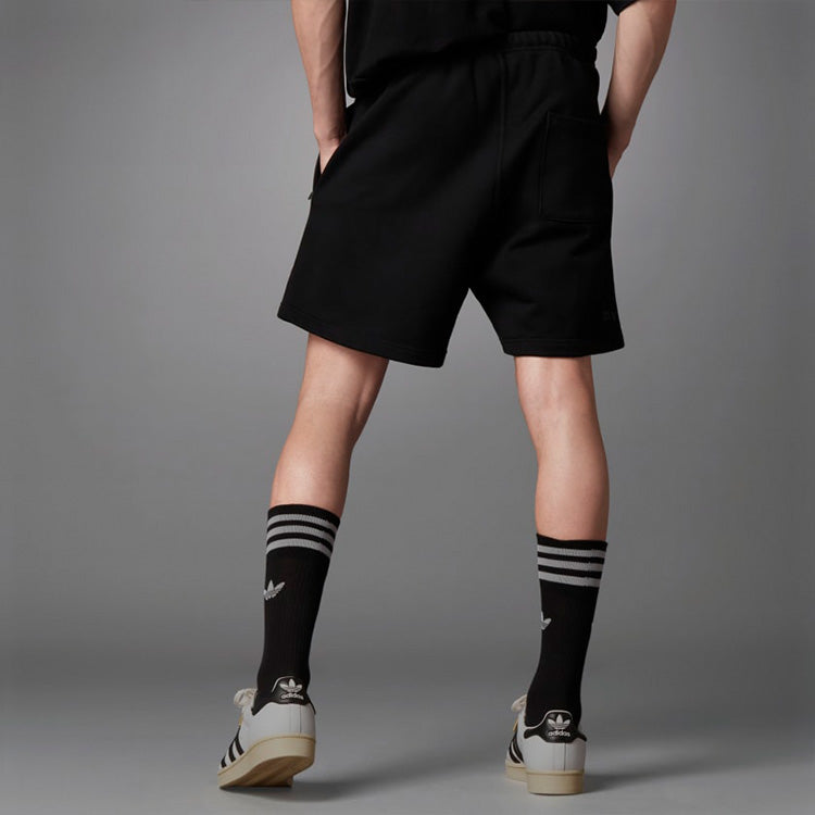 Шорты adidas originals Blue Version Solid Color Lacing Athleisure Casual Sports Shorts Black H33447 — фото 4