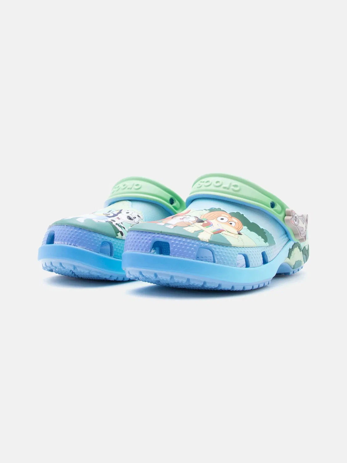 Сандалии Crocs Bluey синего цвета — фото 2