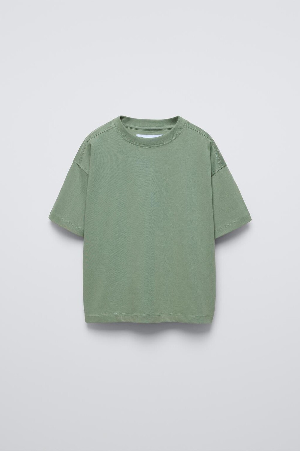 

Общая тяжелая футболка ZARA, светло-зеленый