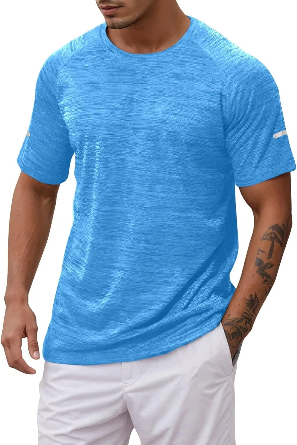 Футболка с коротким рукавом реглан, быстросохнущая, Light Blue #2