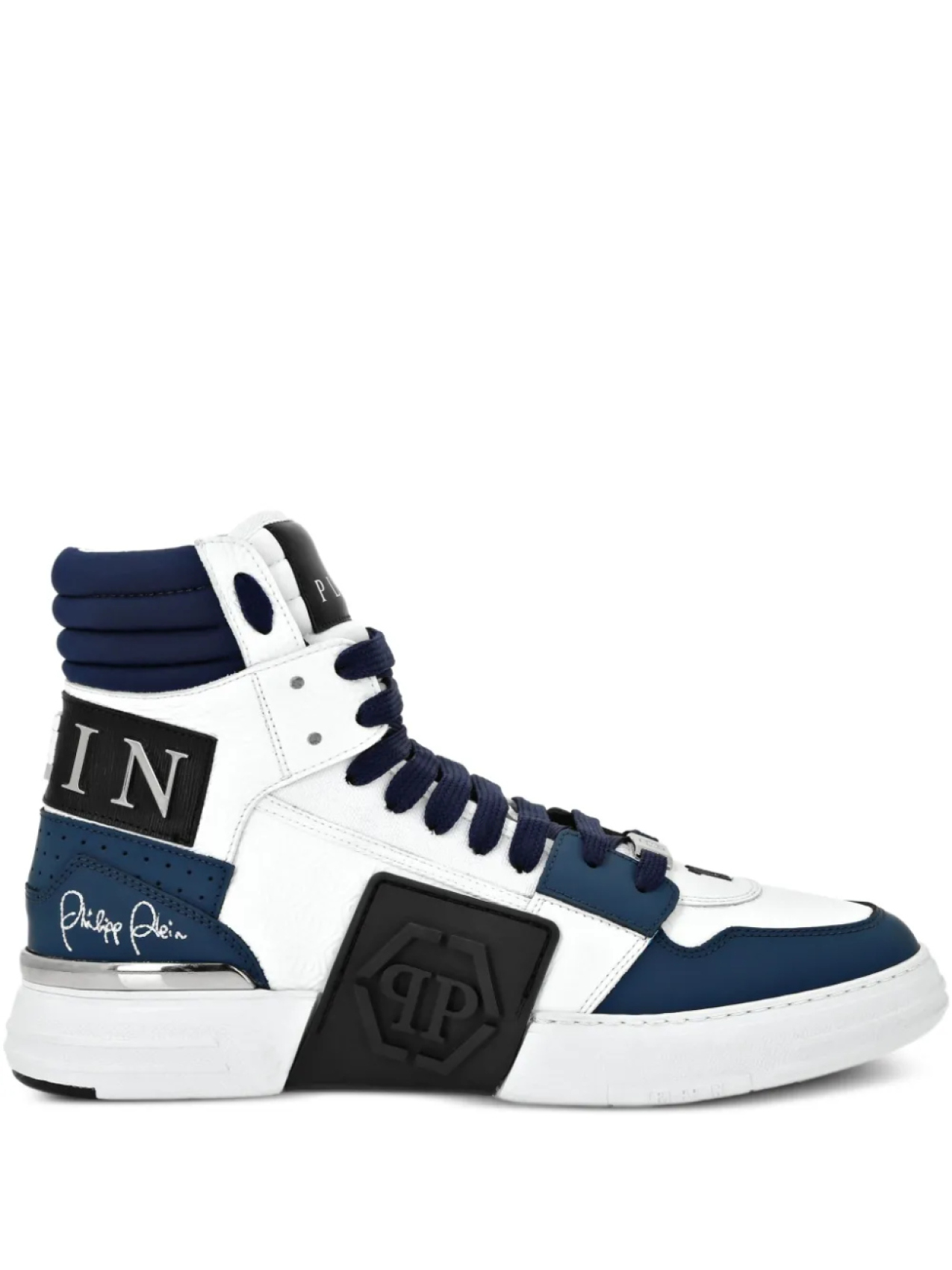 

Philipp Plein высокие кеды, белый