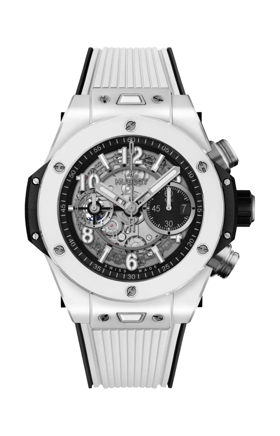 

Часы unico white ceramic chronograph Hublot