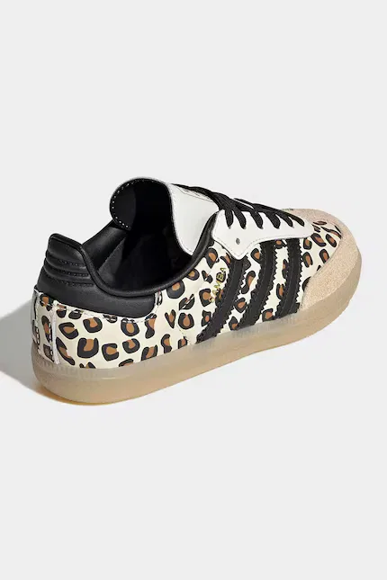 Кроссовки с животным принтом SAMBA OG Adidas Originals, бежевый — фото 3