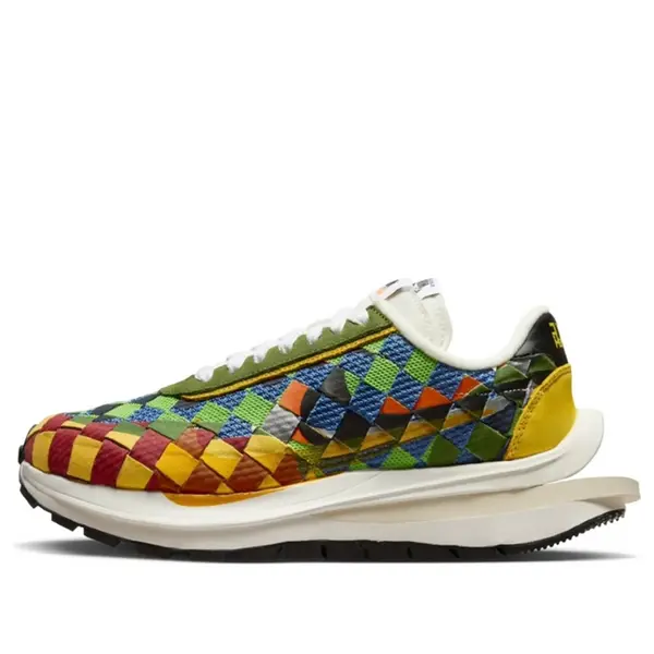 

Кроссовки x sacai x jean paul gaultier vaporwaffle 'green gusto' Nike, зеленый