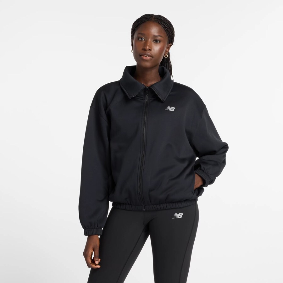 

Спортивная флисовая куртка new balance, черный