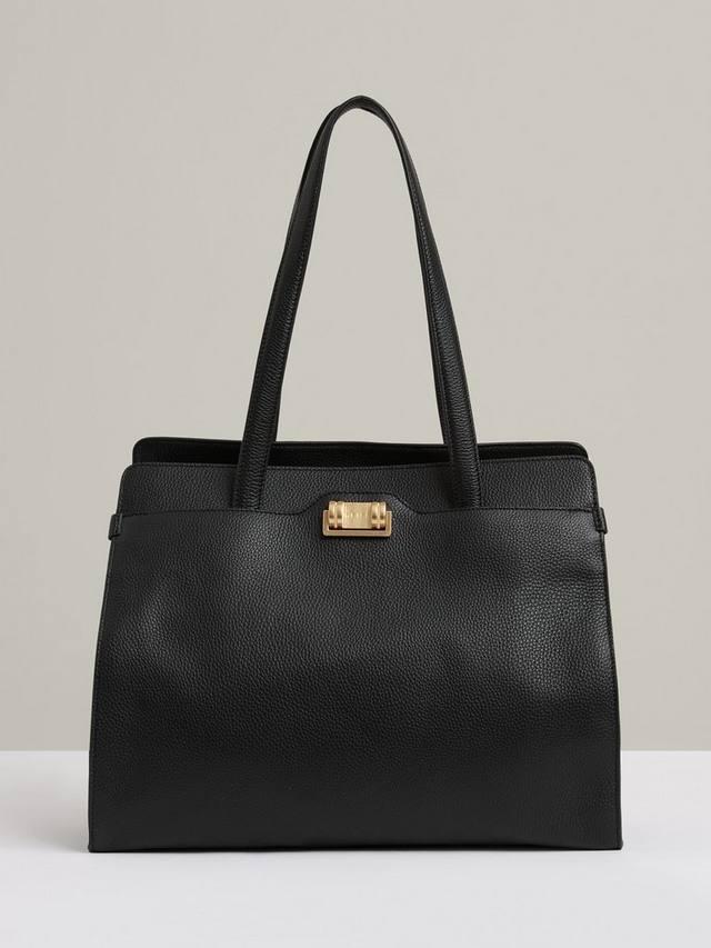 

Сумка-тоут Delphine из кожи Reiss, Black