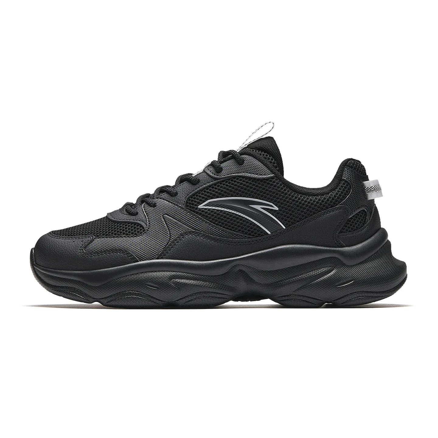ANTA Puffy Star Abrasion Resistant Lightweight Breathable Casual Shoes мужские базовые черные