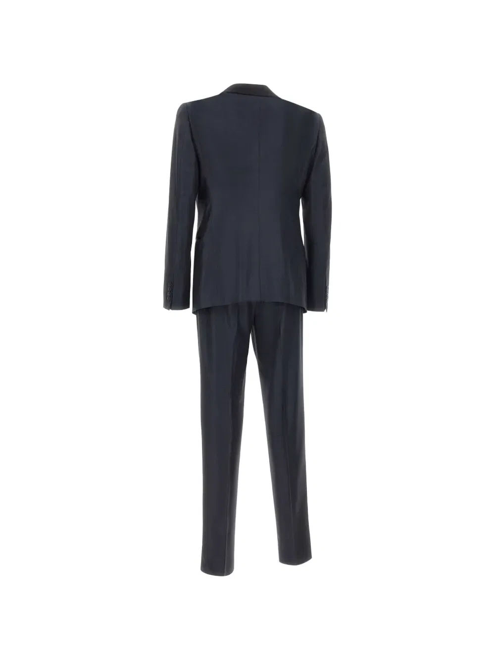 Однобортный костюм с шалевыми лацками Emporio Armani, синий — фото 4