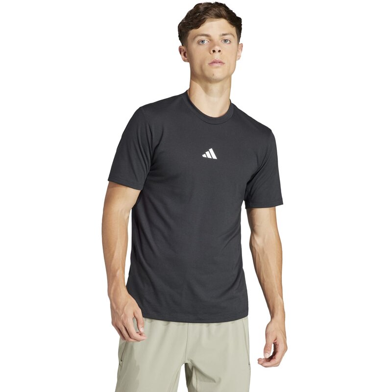Логотип футболки для тренировок Adidas, черный — фото 2