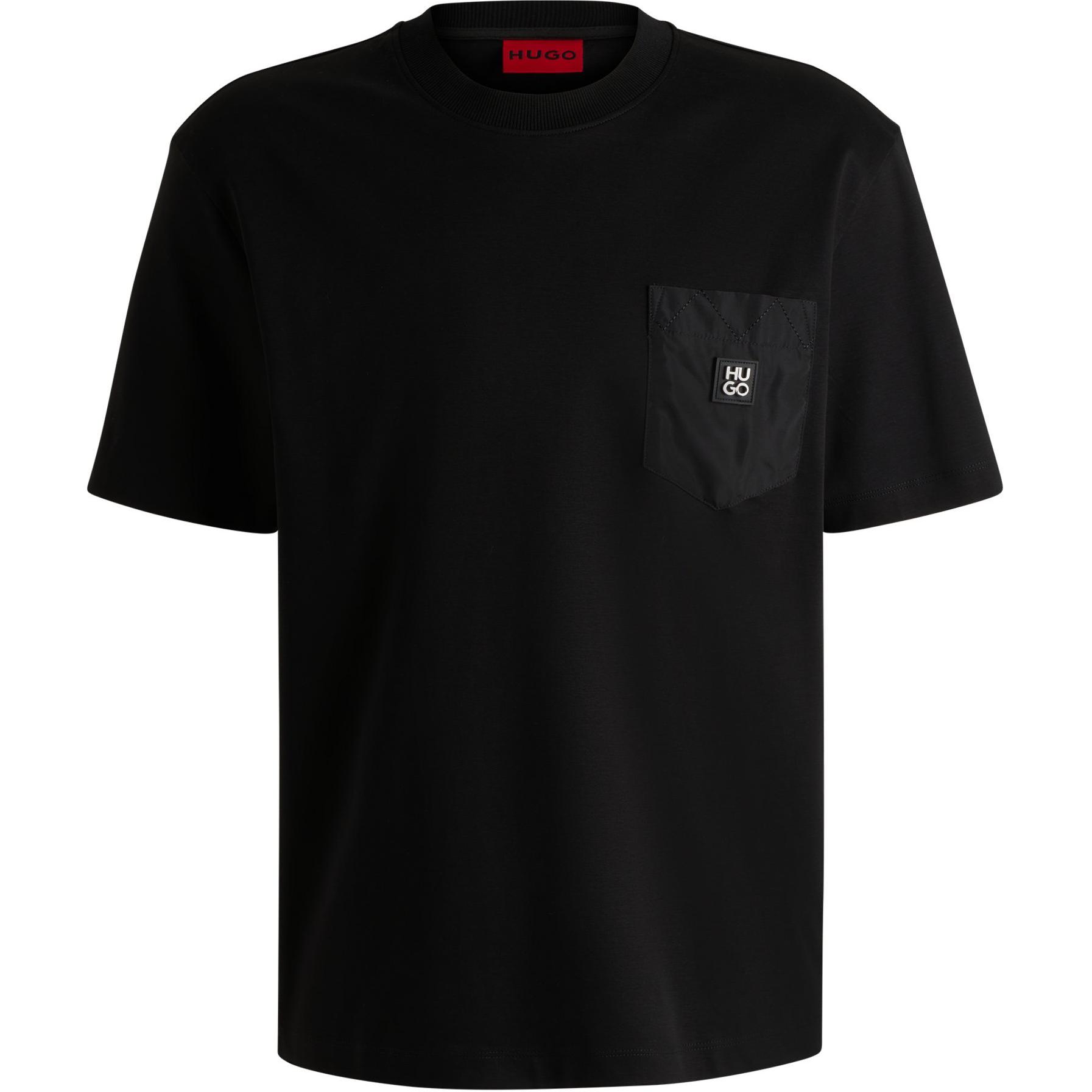 

Футболка Hugo Logo с резиновым принтом HUGO BOSS, черный