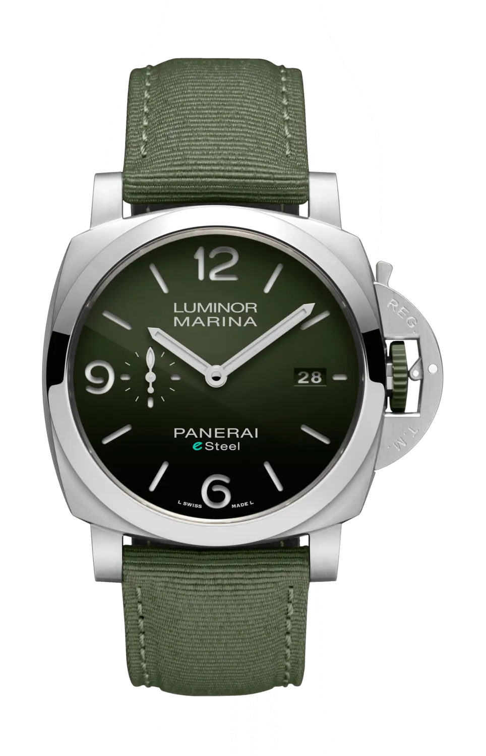 

Часы luminor marina esteel verde smeraldo Panerai