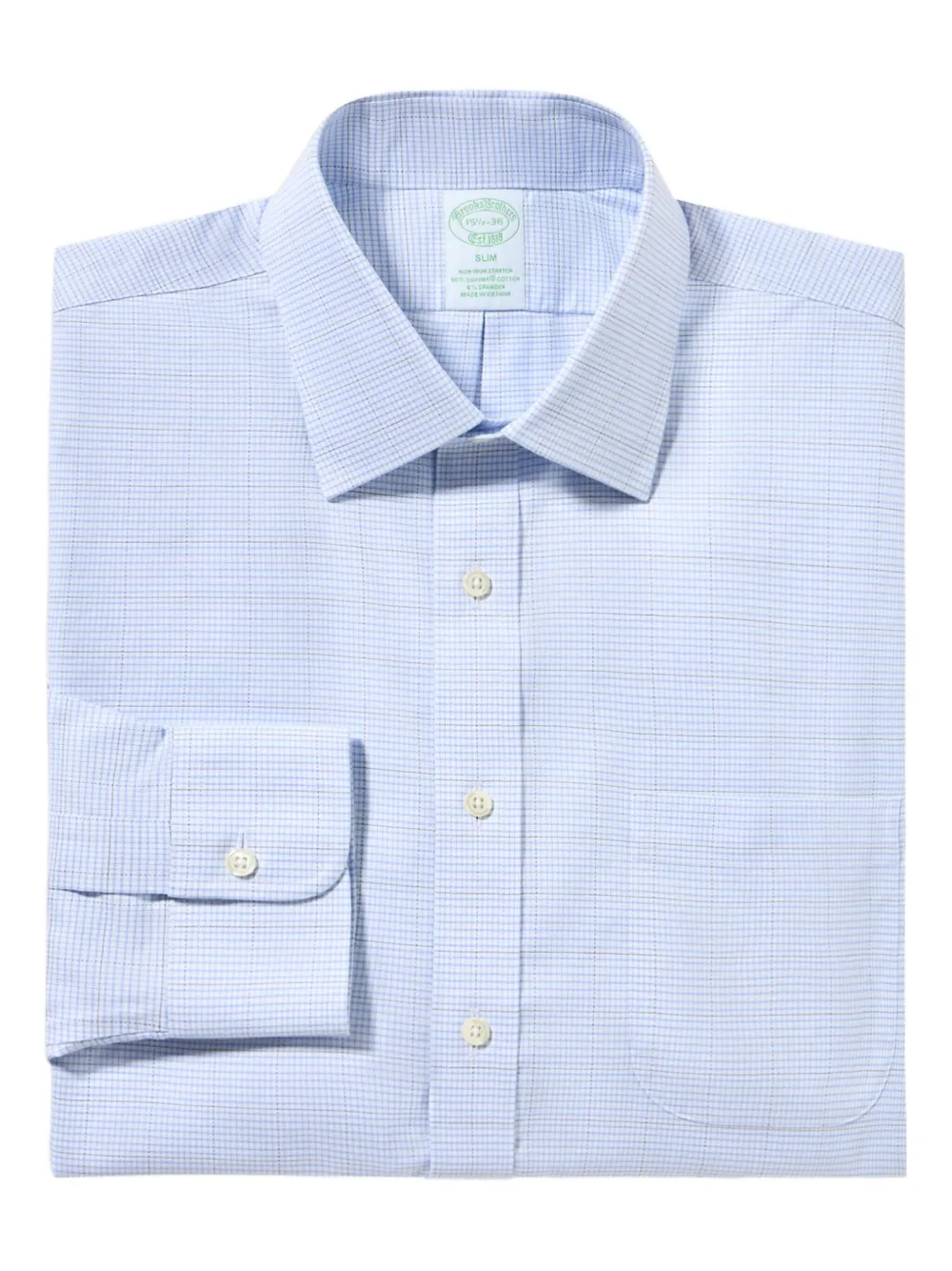 

Рубашка из хлопка X Thomas Mason Brooks Brothers, синий