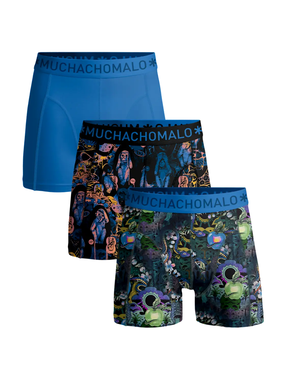 

Боксеры 3 шт трусы Muchachomalo, мультиколор