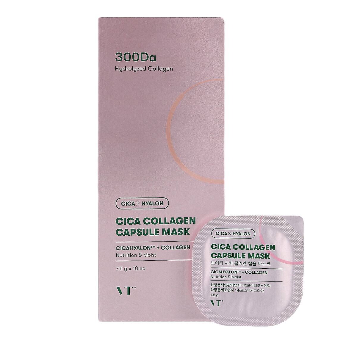 

Набор коллагеновых масок в капсулах Vt Cosmetics Cica Collagen, 10 шт/1 упаковка