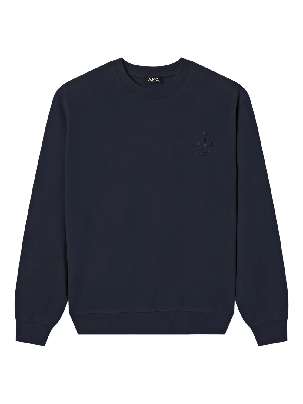 

Свитшот Cohby с вышивкой A.P.C., синий