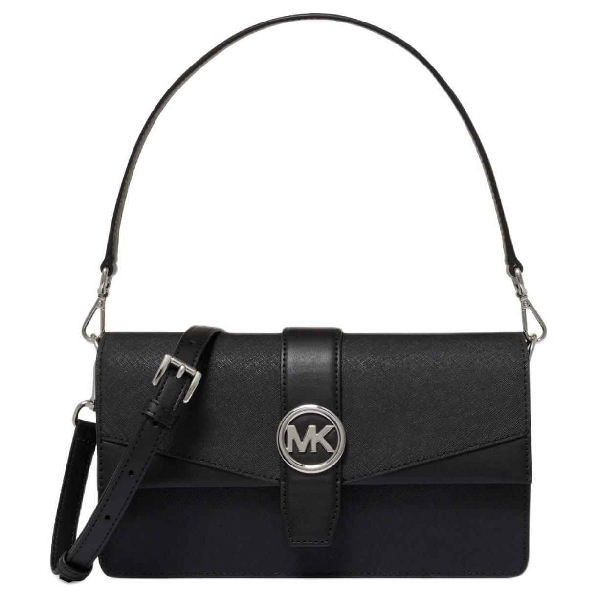 

MICHAEL KORS Сумка через плечо из зелёной вичи кожи среднего размера женская чёрная