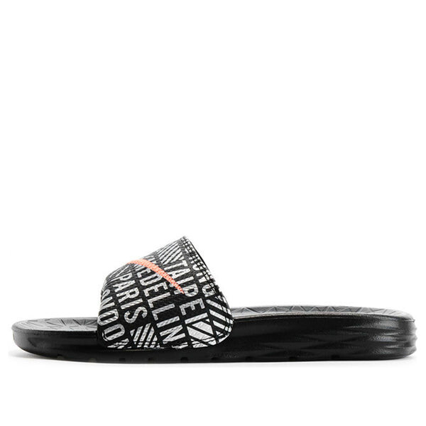 Тапочки benassi solarsoft sld 2 nwm 'black' Nike, черный