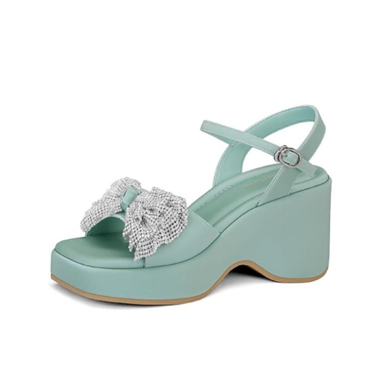 JESSICA SOPHIA Женские сандалии с одной лямкой мятного цвета, цвет Mint Green