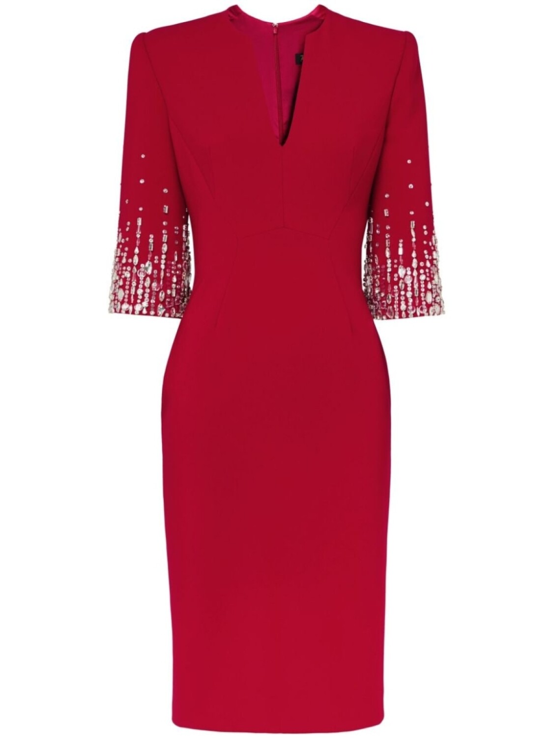 

Платье миди Biela Jenny Packham, красный