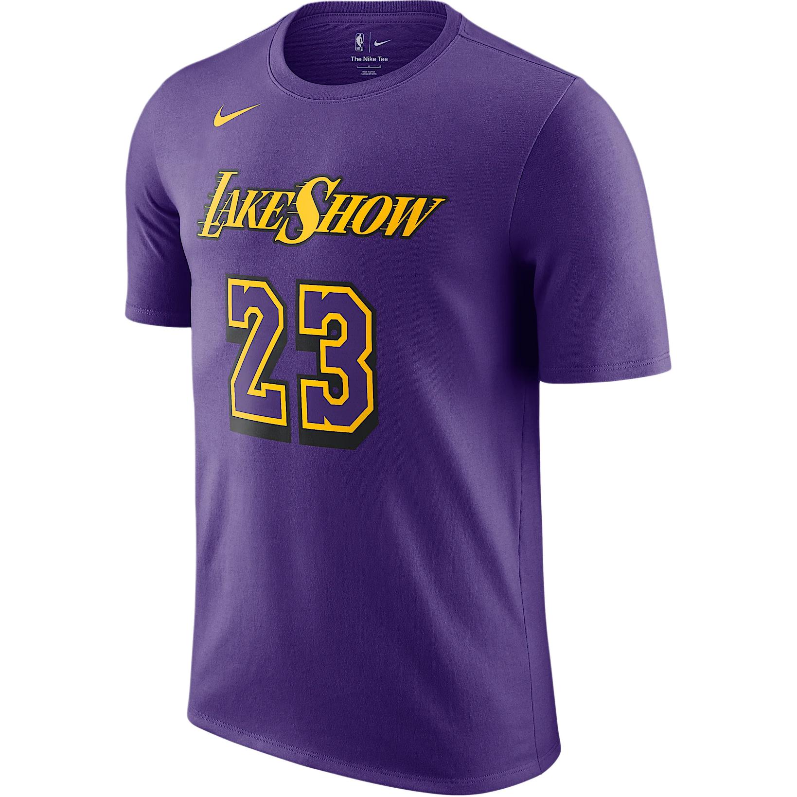 

Футболка мужская LeBron James Los Angeles Lakers Essential City Edition Nike, фиолетовый