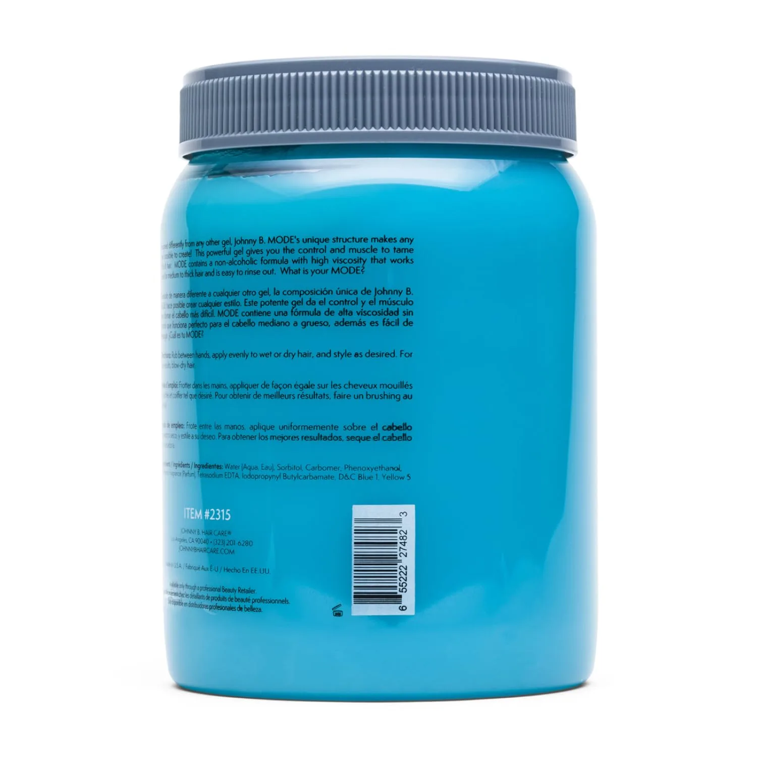 JOHNNY B. Elite Barber Styling Gel набор - Mode 64 oz и King Mode 32 oz - профессиональный сильной фиксации, высокий блеск гель для волос для мужчин — фото 4