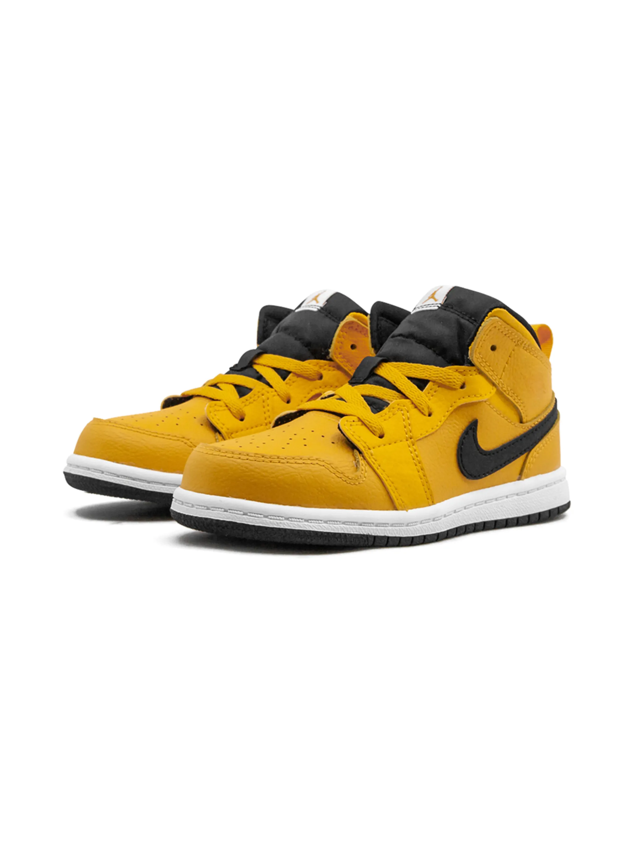 Кроссовки Air Jordan 1 Mid TD Jordan Kids, желтый — фото 2