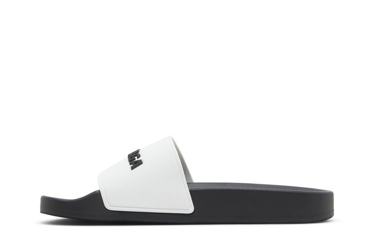 Сандалии Balenciaga Balenciaga Wmns Pool Slides 'White Black', белый — фото 4