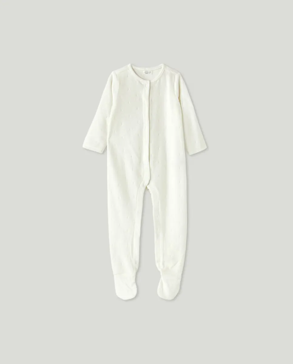 

Базовый комбинезон для девочки Cotton Juice, цвет Blanco Roto
