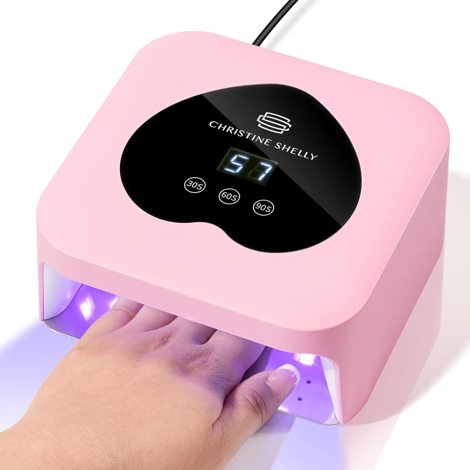 UV LED лампа для ногтей 48 Вт от CHRISTINE SHELLY Christine Shelly, Pink