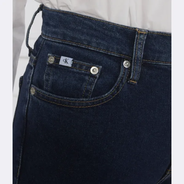 Узкие джинсы Mom Jeans Calvin Klein, синий — фото 3