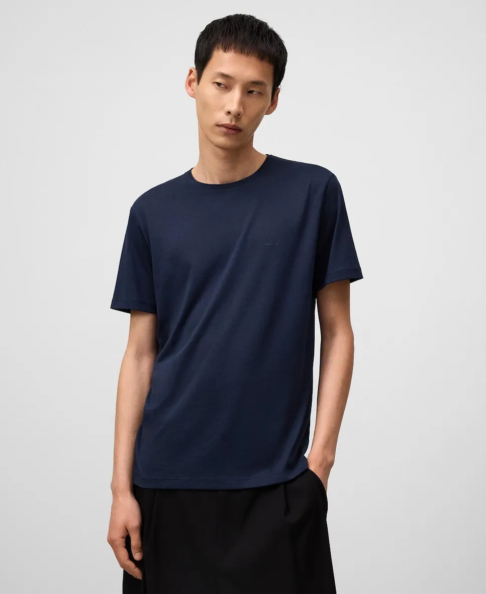 

Мужская футболка классического кроя с коротким рукавом Adolfo Dominguez, темно-синий