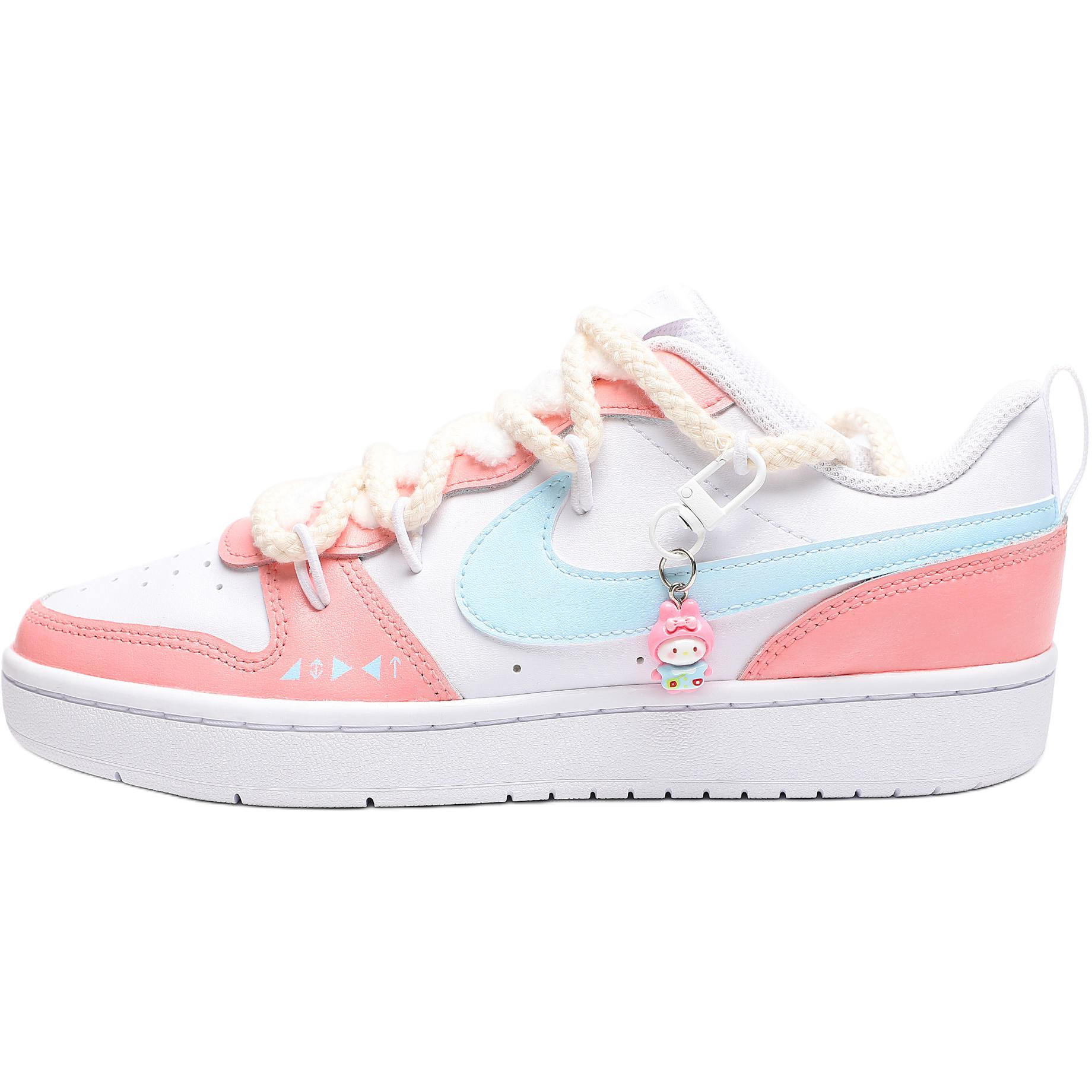 

Детские кроссовки для скейтбординга Court Borough Low 2 Low Top для подростков Nike, персик