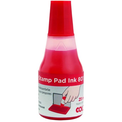 

Чернила для штамповки Colop Premium Stamping Ink 801 Red, на водной основе, дерматологически протестированы ‎Colop
