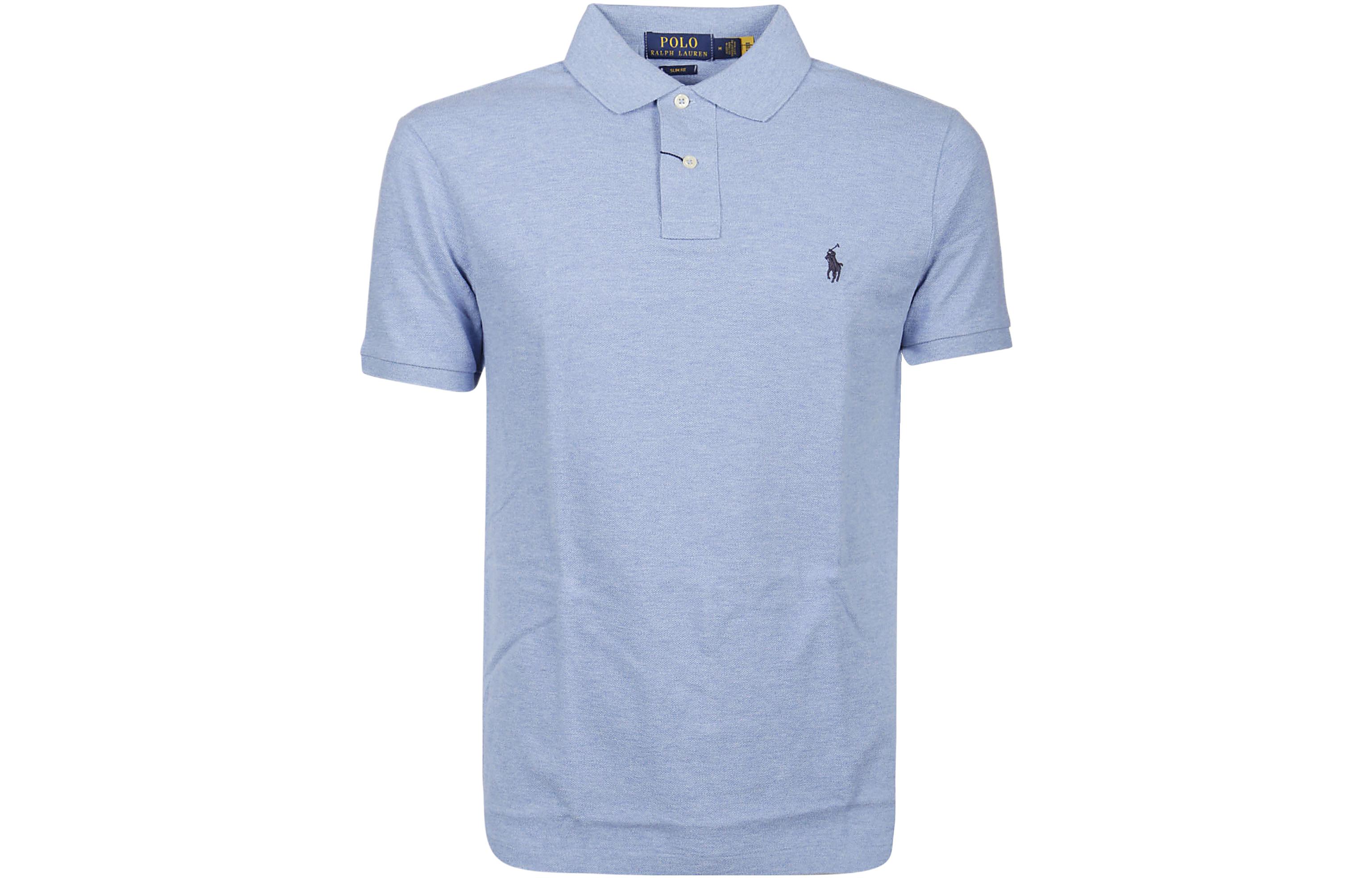 

Поло с вышитым логотипом Polo Ralph Lauren, синий