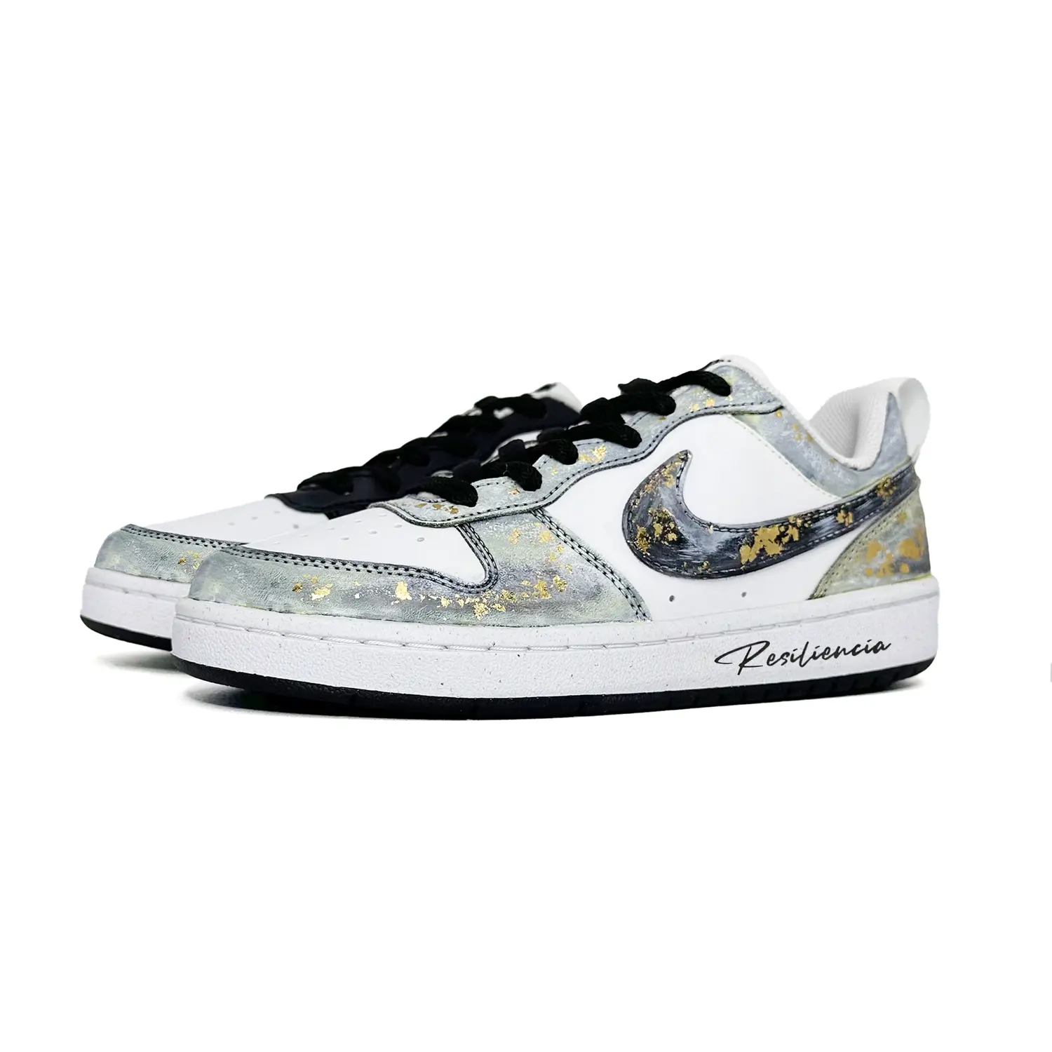 Nike Кроссовки Court Borough Gold Stamped Craft, Gold Rush из синтетической кожи с противоскользящим и износостойким покрытием, низкие — фото 4