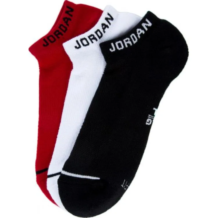 Jordan Повседневные носки Ma Ankle Unisex Black White Red Couple's — фото 4