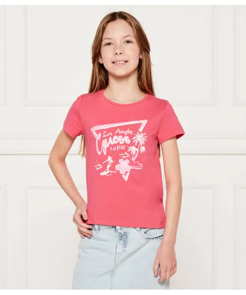 

Футболка Regular fit Guess, розовый