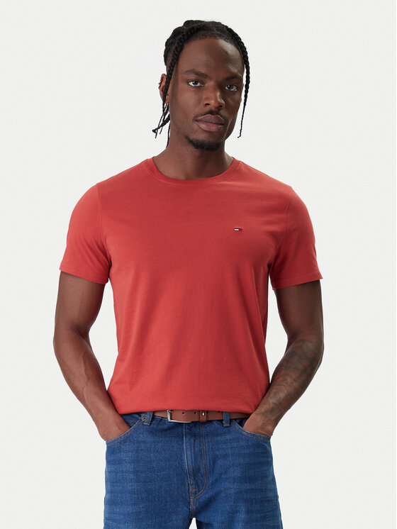 

Футболка slim fit DM0DM04411 Tommy Jeans, красный